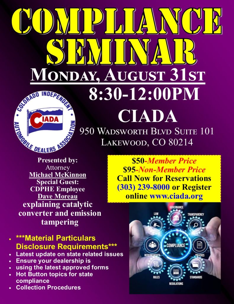 CIADA Compliance Seminar